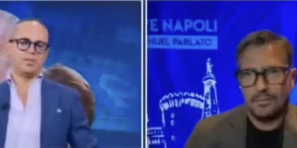 Michele Criscitiello Caccia Il Giornalista Manuel Parlato In Diretta Tv