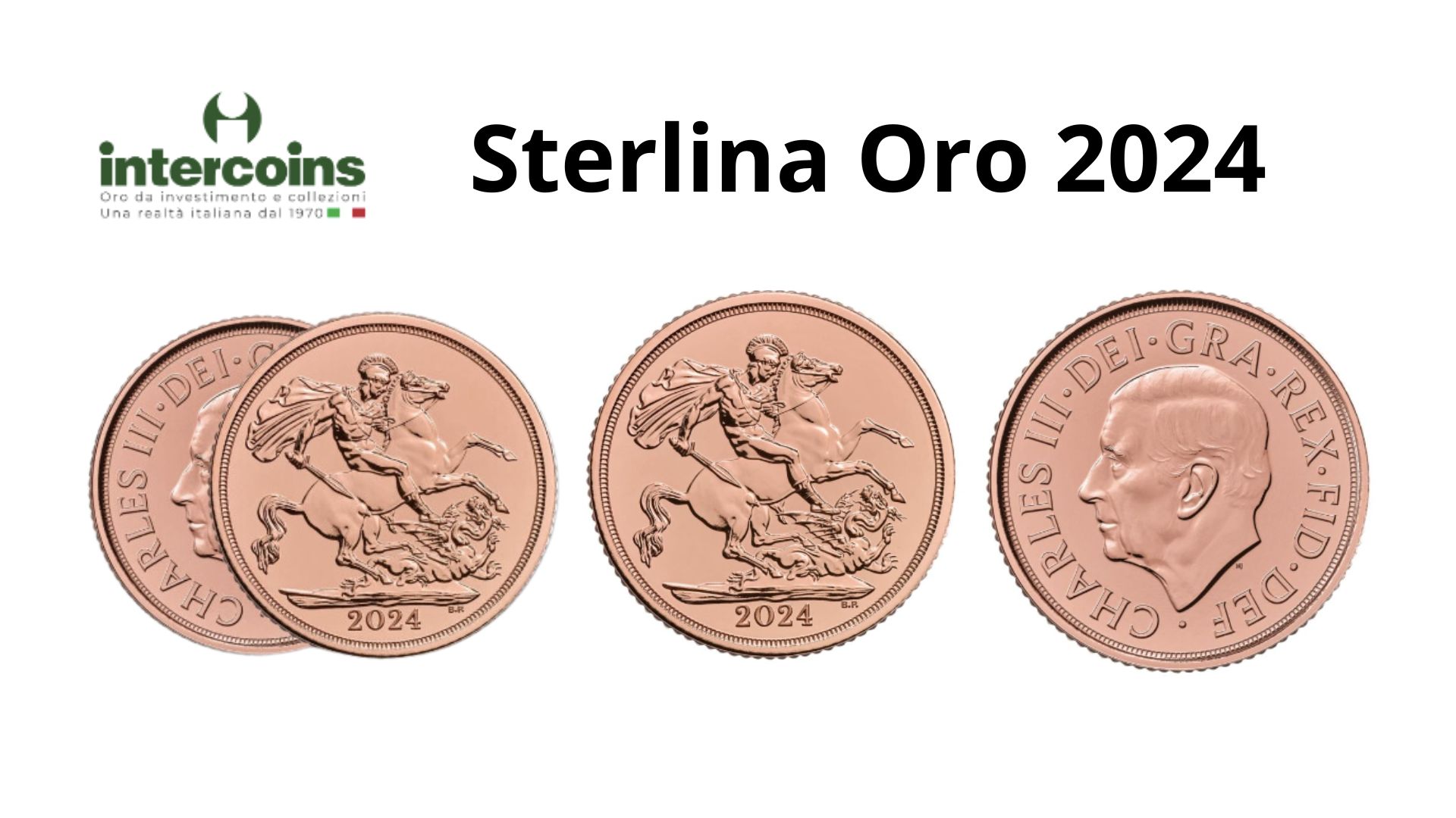 Nuova STERLINA ORO 2024 RE CARLO III