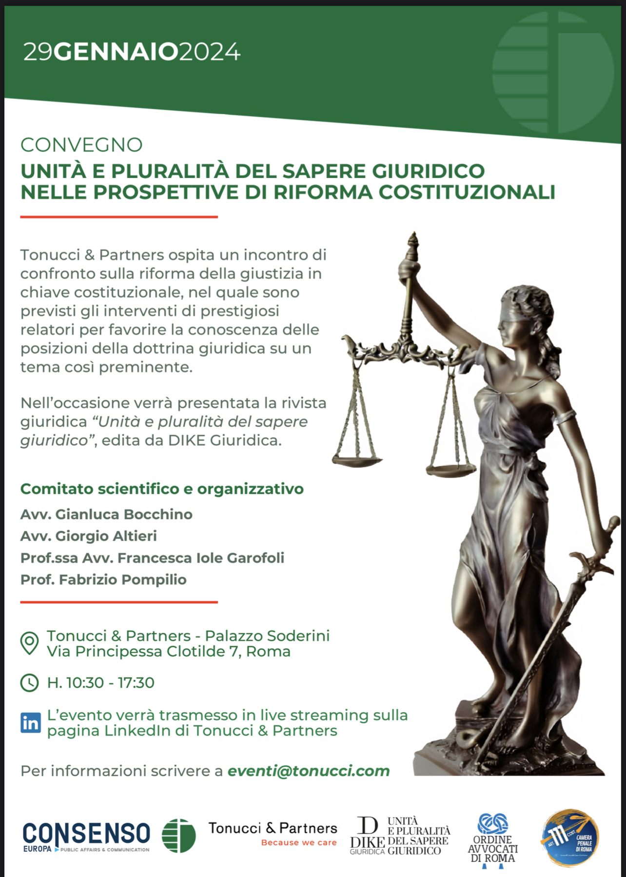 Roma, un convegno per interrogarsi sulle riforme legislative in atto e la loro compatibilità con le regole costituzionali