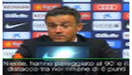 Luis Enrique: Una doccia fredda