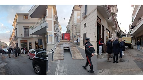 Colpo nella notte alla Banca Popolare di Torre del Greco di Marcianise con tir ed escavatore [guarda video]