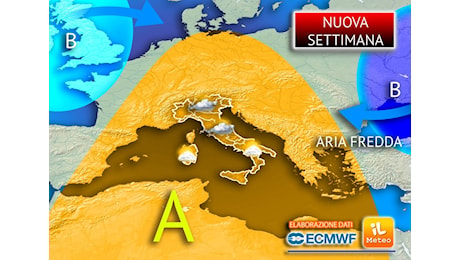 Meteo: nuova perturbazione in avvio di Settimana, poi svolta fredda dalla Russia entro fine mese