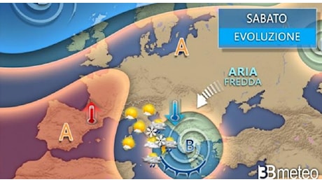 Meteo, neve in arrivo anche in collina e «goccia fredda»: venti gelidi di burrasca, pioggia e temperature in picchiata