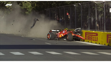 Piastri vince il Gp di Baku, Leclerc secondo dopo un lungo duello con la McLaren. Incidente tra Perez e Sainz