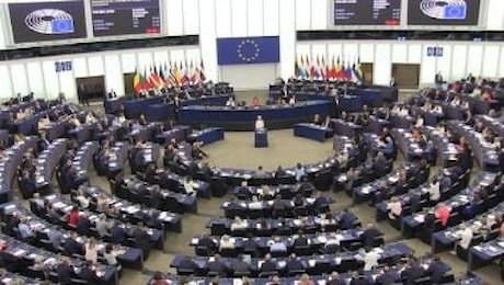 Eurodeputata estrema destra romena urla con museruola durante discorso von der Leyen in Aula