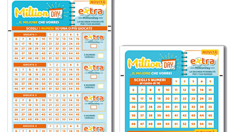 MillionDay e MillionDay Extra, le estrazioni delle 13 di domenica 30 giugno