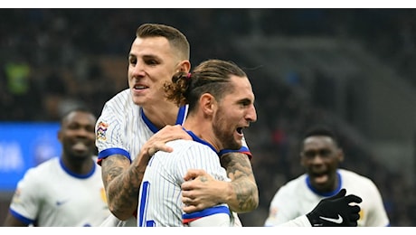 Nations League - Le pagelle di Italia-Francia 1-3: Digne disegna calcio, Rabiot segna. Cambiaso non basta, male Retegui