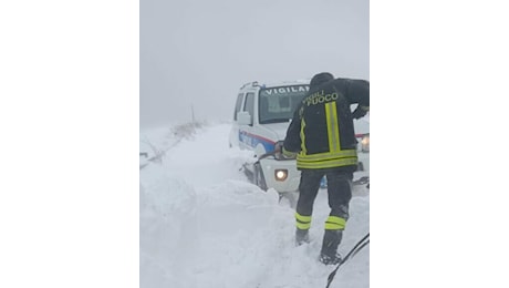 Maltempo, vento forte e neve nell’Alto Sannio. Caduti alberi, disagi alla circolazione