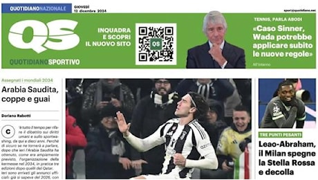 City e Stella Rossa spenti, QS in apertura: La Juventus ora vola, il Milan decolla