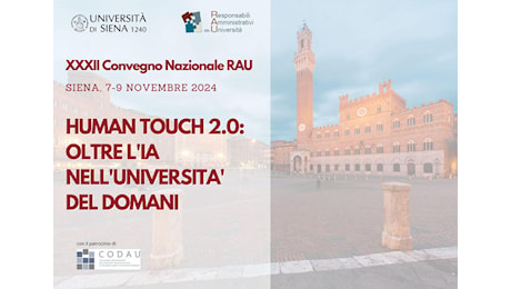 XXXII Convegno Nazionale RAU: Human Touch 2.0, oltre l’IA nell’università di domani