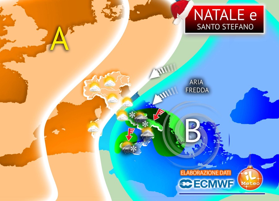 Natale Tra Neve E Sole Meteo Divide Italia Le Previsioni Ivqd