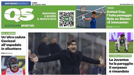 Il QS in prima pagina sul Milan: Umore nero: Fonseca via, pronto Conceiçao