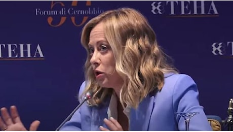 Meloni a Cernobbio, l’intervista del direttore del Corriere Fontana: la diretta video