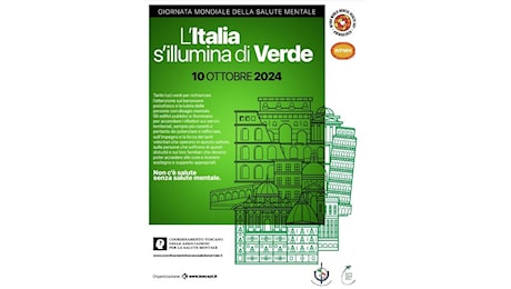 Giornata Mondiale della Salute Mentale, Palazzo Comune di Potenza illuminato di verde