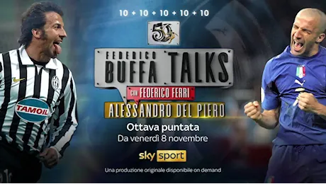 Federico Buffa Talks celebra i 50 anni di Alessandro Del Piero: da stasera su Sky e in streaming su NOW