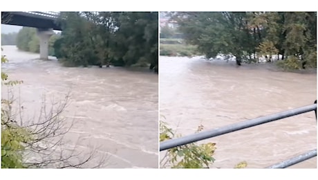 Maltempo in Lombardia, evacuazioni nel Cremasco: il video della piena del fiume Serio