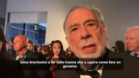 Francis Ford Coppola: Italiani bravi a far tutto tranne il governo