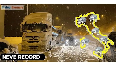 Meteo: rischio neve, mezza Italia potrebbe fermarsi