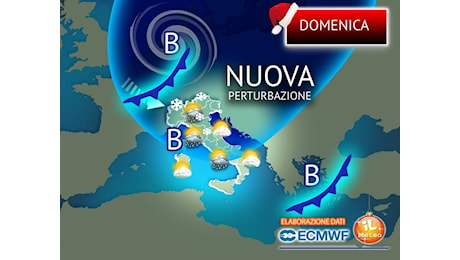 Meteo Domenica: torna il Maltempo con Neve copiosa e forti Venti, le aree colpite