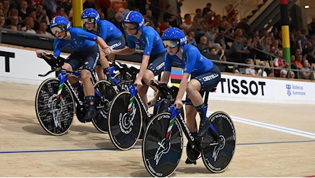 Mondiali ciclismo su pista, azzurre bronzo nell’inseguimento a squadre