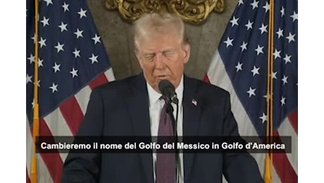 Trump: cambieremo il nome del Golfo del Messico in Golfo d'America