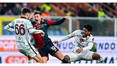 Genoa-Torino 0-0: un punto a testa nella partita della paura