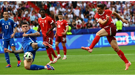 Italia-Svizzera 1-0: Freuler-gol, azzurri da schiaffi Italia-Svizzera