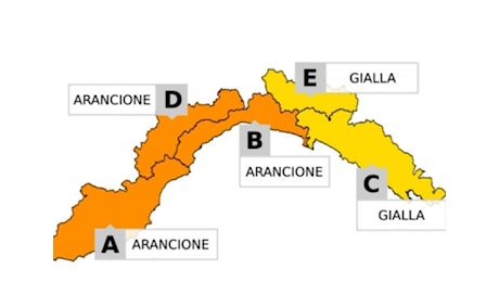 Allerta arancione in Liguria per maltempo, Meteo perturbato fino a Domenica