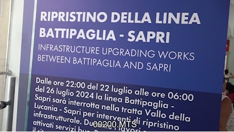 Stop alla circolazione sulla linea Battipaglia-Sapri: sarà un esodo da incubo