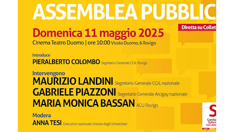 Referendum, l’11 maggio Landini a Rovigo