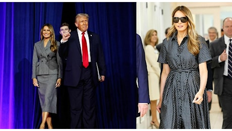 Melania Trump, i look della first lady per la rielezione del marito Donald: il tailleur grigio, i tacchi altissimi e gli abiti iconici (e costosissimi)