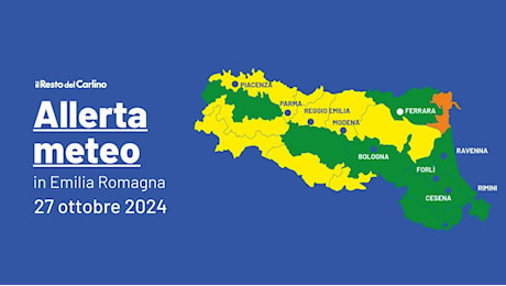 Come cambia l’allerta meteo di domenica 27 ottobre: le previsioni meteo in Emilia Romagna