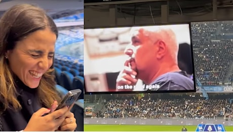 Pino Daniele, l'emozione della figlia dopo il brano inedito svelato allo stadio Maradona: foto e video