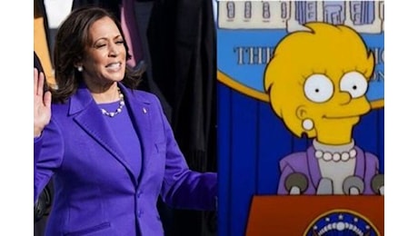 Usa2024, nei Simpson Lisa prima presidente donna vestita come Kamala