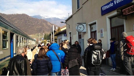 Maltempo, sulla linea ferroviaria per Belluno sospeso il treno Conegliano-Vittorio Veneto