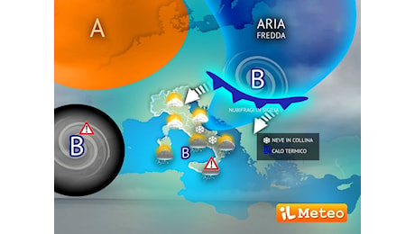 Meteo: ultimi Temporali al Sud, da Giovedì più Freddo e Neve sull'Appennino. L'analisi di Lorenzo Tedici