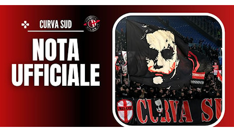 Milan, la Curva Sud annuncia: “Niente striscioni o simboli fino a …”