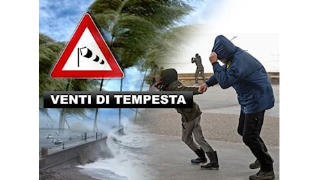 Meteo: Vento Forte, è in arrivo una Burrasca di Scirocco, raffiche oltre i 90 km/h; le zone colpite