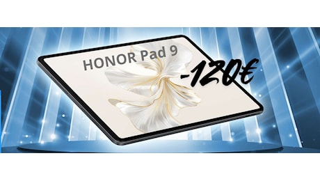 HONOR Pad 9 da 12,1 pollici e 256GB è il miglior tablet per qualità prezzo