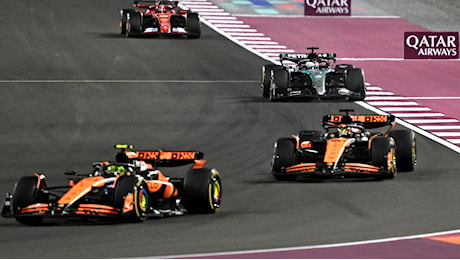 Gp Qatar: Norris regala la Sprint a Piastri, McLaren vicina al titolo