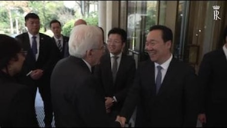 Mattarella incontra in Cina il Segretario del Partito dello Zhejiang