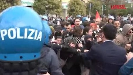 Milano, scontri a corteo pro Pal e scritte contro Meloni
