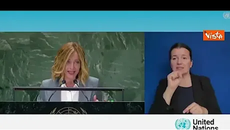 Meloni all'Onu: Italia sostiene il multilateralismo e le Nazioni Unite