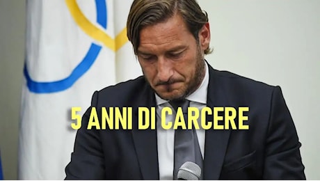 Catastrofe Totti, finisce dietro le sbarre: ha commesso un reato gravissimo | 5 anni di carcere