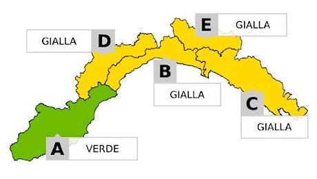 Lunedì con allerta gialla, Arpal: “Dalla serata convergenza più robusta, preludio di forti temporali”