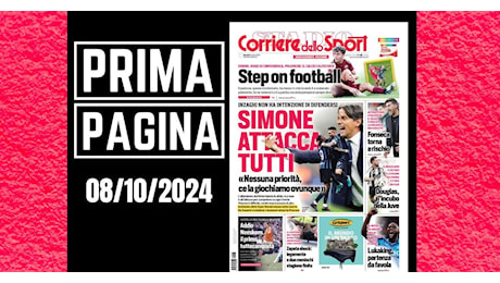 Prima pagina Corriere dello Sport: “Milan, Fonseca torna a rischio”