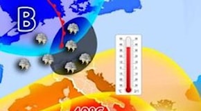 Italia divisa in due, temporali forti al Nord e super caldo al Sud