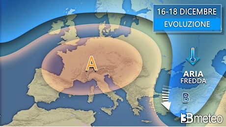 Meteo - Settimana prima di Natale per metà anticiclonica. Entro il weekend 21-22 tornano pioggia e neve. I dettagli