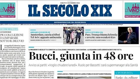 L'apertura de Il Secolo XIX : La Samp a Pisa. Sottil: 'Abbiamo grandi qualità'