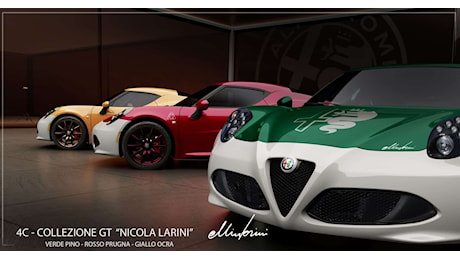 Alfa Romeo 4C GT Nicola Larini, esclusivo trio